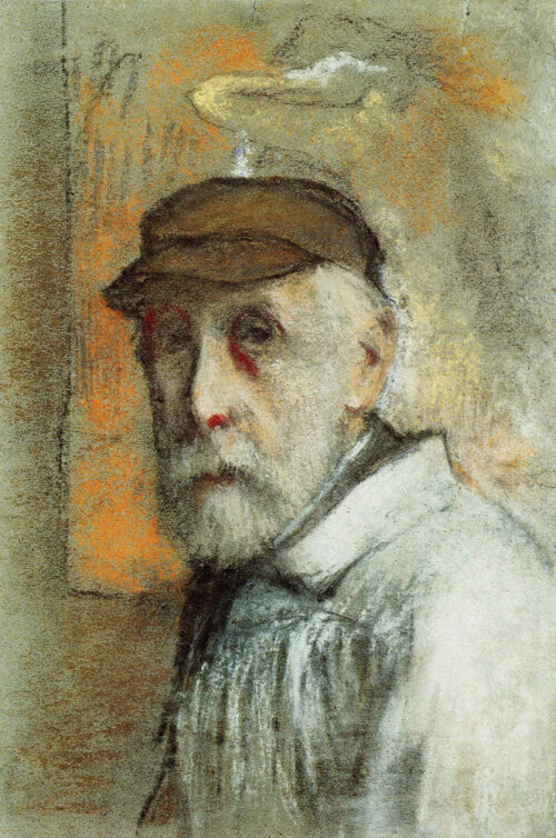 Un auto-portrait - Edgar Degas - Reproductions de tableaux et peintures haut de gamme