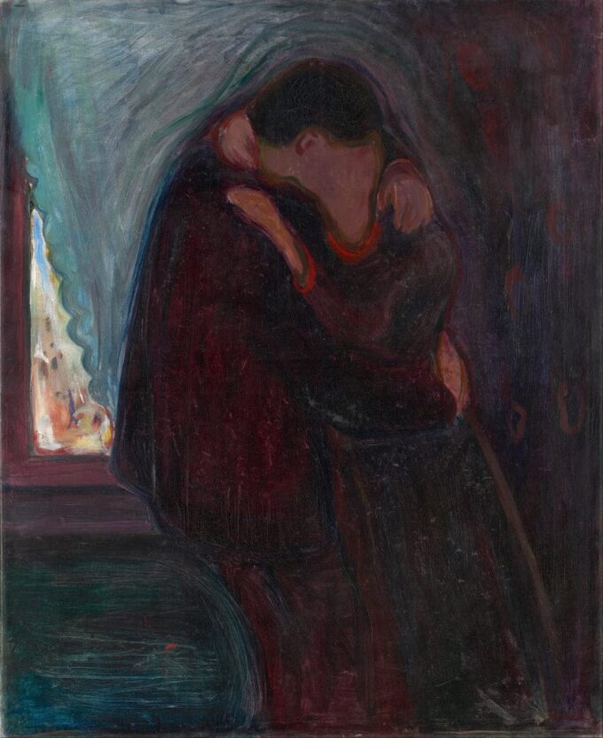 Le Baiser - Edvard Munch - Reproductions de tableaux et peintures haut de gamme