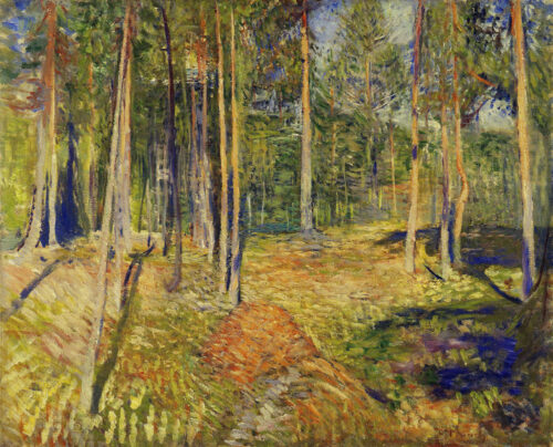 Forêt de pins - Edvard Munch - Reproductions de tableaux et peintures haut de gamme