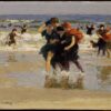 At the Seaside - Edward Henry Potthast - Reproductions de tableaux et peintures haut de gamme