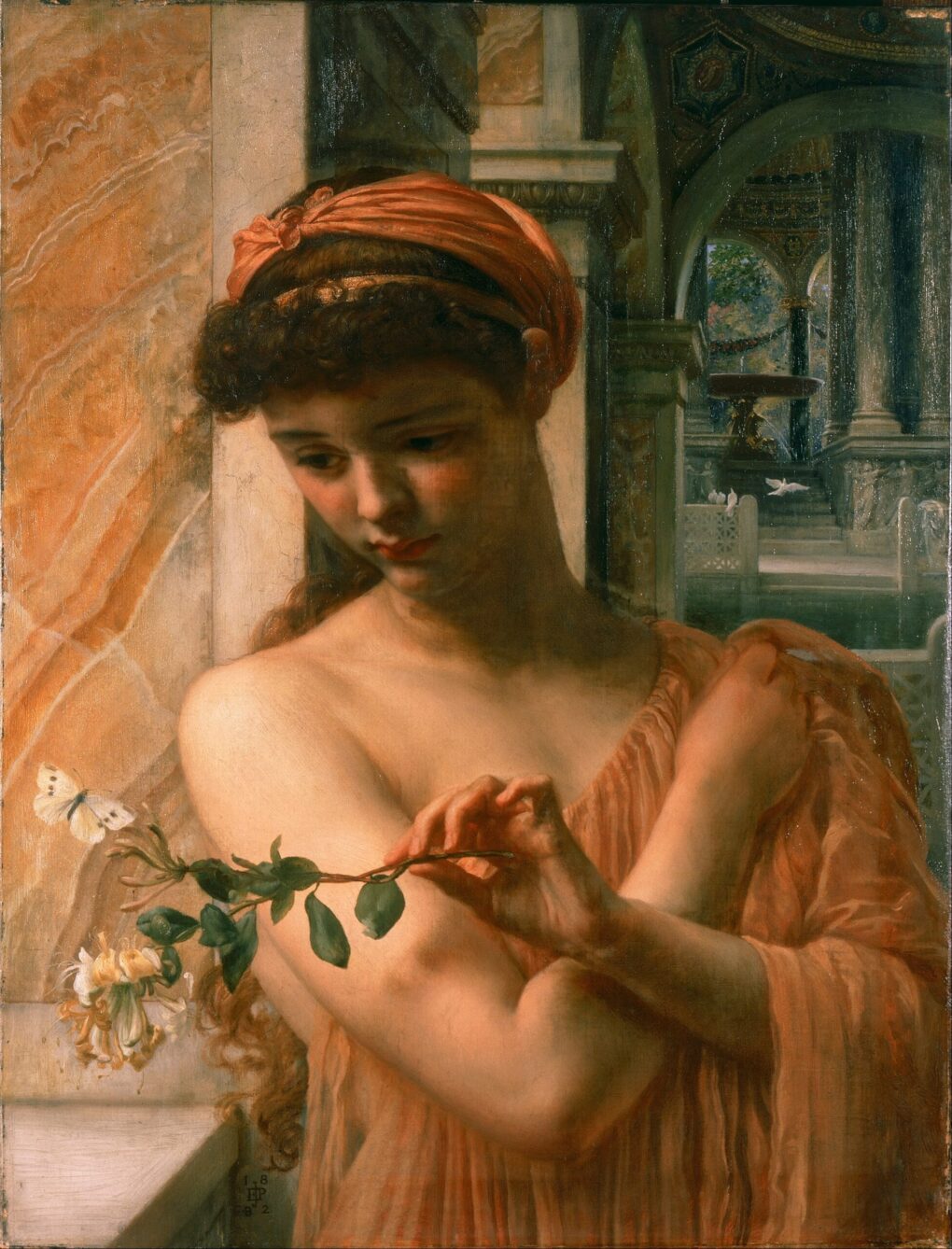 Psyché dans le temple de l'amour - Edward Poynter - Reproductions de tableaux et peintures haut de gamme