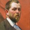 Self-portrait - Edward Henry Potthast - Reproductions de tableaux et peintures haut de gamme