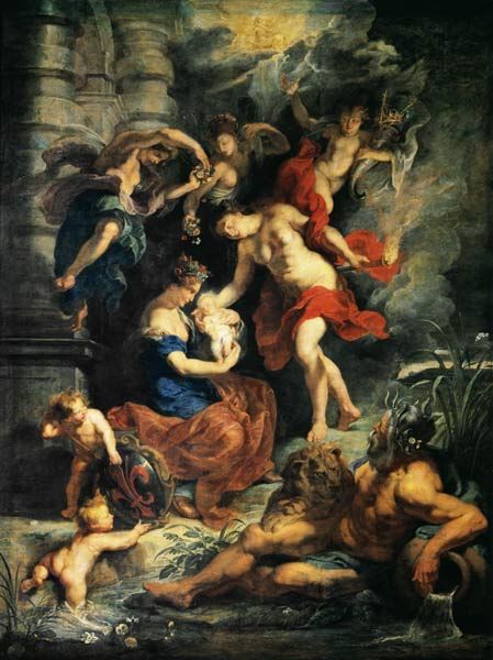 Medici Cycle: The Birth of Marie de' Medici - Peter Paul Rubens