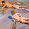 Enfants à la plage - Sorolla - Reproductions de tableaux et peintures haut de gamme