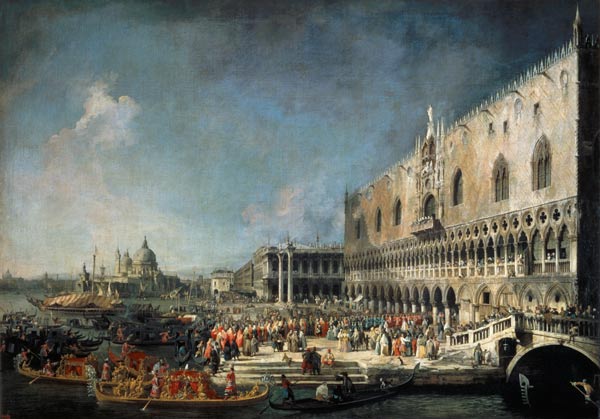 Reception of a French envoy in Venice - Giovanni Antonio Canal