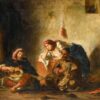 Musiciens juifs à Mogador - Eugène Delacroix - Reproductions de tableaux et peintures haut de gamme