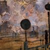 La Gare Saint-Lazare, les signaux - Claude Monet - Reproductions de tableaux et peintures haut de gamme