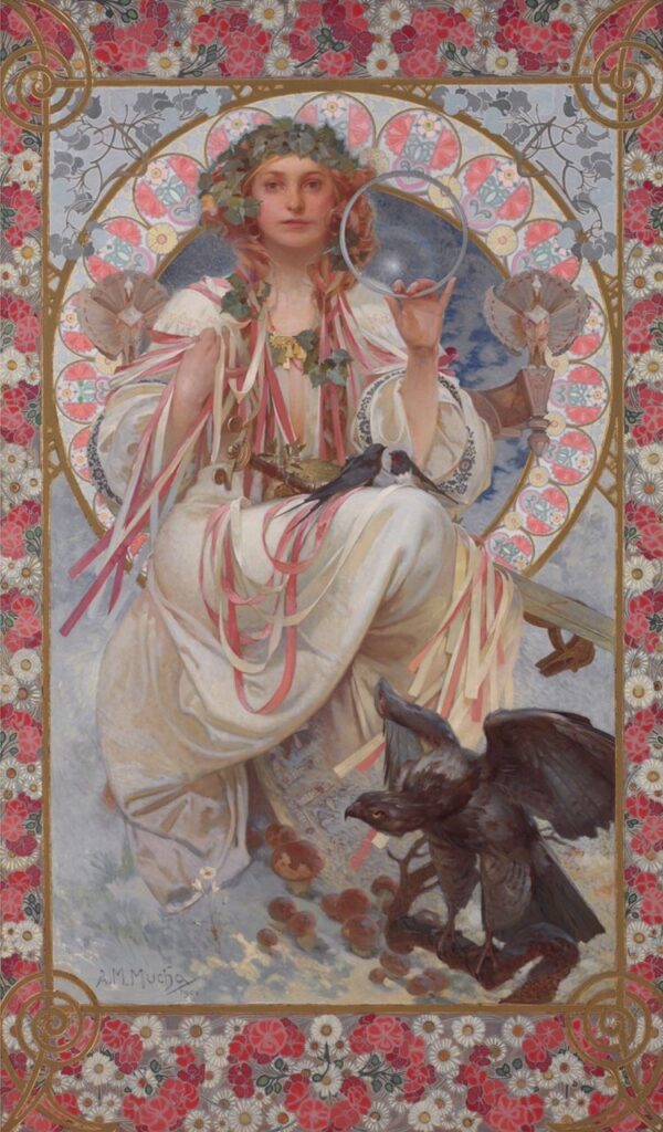 Portrait of Joséphine Crane Bradley in the role of Glory - Mucha