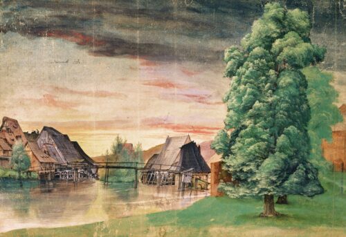 Le moulin de pâturage - Albrecht Dürer - Reproductions de tableaux et peintures haut de gamme