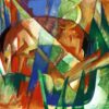 Bête fabuleuse II (cheval) - Franz Marc - Reproductions de tableaux et peintures haut de gamme