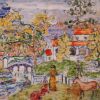 Figures and Donkeys (also known as Fantasy with Horse) - Maurice Prendergast - Reproductions de tableaux et peintures haut de gamme