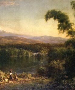 Personnages dans un paysage d'Équateur - Frederic Edwin Church - Reproductions de tableaux et peintures haut de gamme