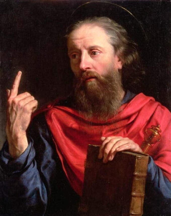 Saint Paul - Philippe de Champaigne. 

Translation: Saint Paul - Philippe de Champaigne