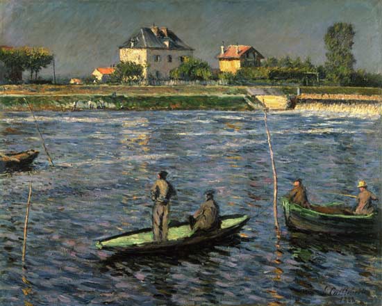 Fishing Boats on the Seine - Caillebotte