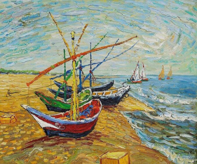 Boats at Saintes-Maries - Van Gogh