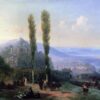 Vue de Tiflis, 1869 - Ivan Aïvazovski - Reproductions de tableaux et peintures haut de gamme