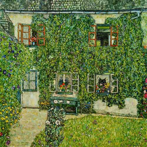 Forest House at Weissenbach on the Attersee - Gustav Klimt Oil Painting Reproduction