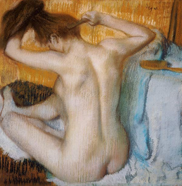 Woman with their toilette - Edgar Degas