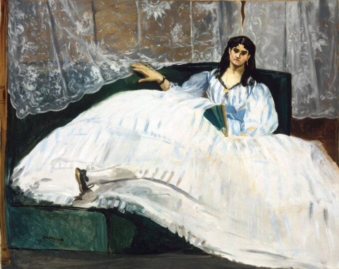 Woman with a Fan - Edouard Manet