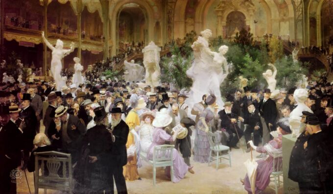 Friday at the French Artists' Salon - Jules-Alexandre Grün - Reproductions de tableaux et peintures haut de gamme