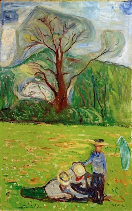 Spring landscape by Edvard Munch