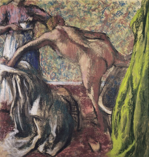 Le Petit Déjeuner après le bain - Edgar Degas - Reproductions de tableaux et peintures haut de gamme