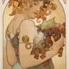 Les fruits - Mucha - Reproductions de tableaux et peintures haut de gamme