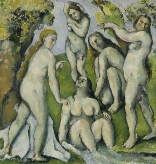 Cinq femmes baignant - Paul Cézanne - Reproductions de tableaux et peintures haut de gamme