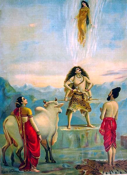 Descent of the Ganges - Ravi Varma