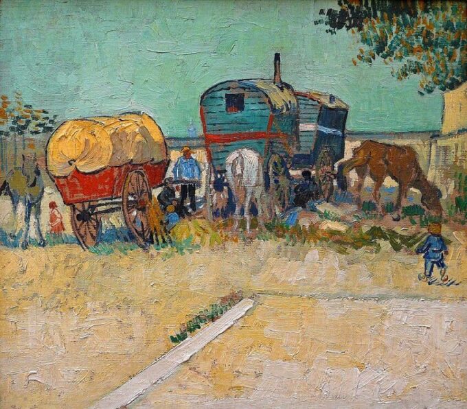 The Caravans, Gypsy Camp – Van Gogh