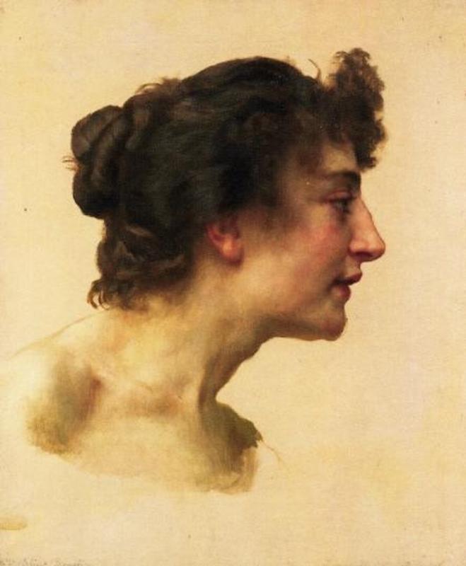 Study of the Head of Elize - William Bouguereau