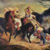 Lutte du Giaur avec le Pascha - Eugène Delacroix - Reproductions de tableaux et peintures haut de gamme