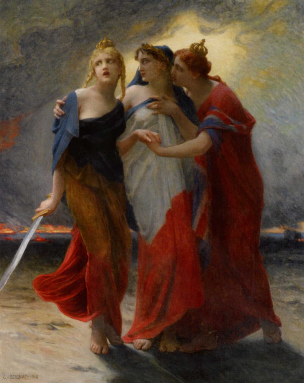 La Belgique, La France Et L'angleterre Devant L'invasion Allemande - Guillaume Seignac - Reproductions de tableaux et peintures haut de gamme