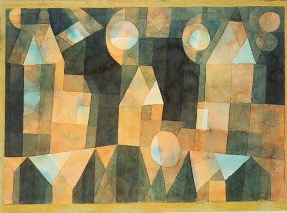 Three Houses by the Bridge - Paul Klee