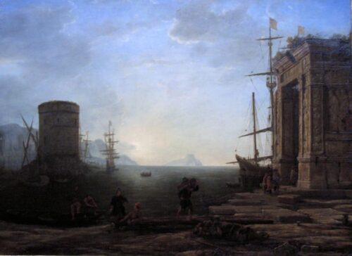 Port au lever du soleil - Claude Lorrain - Reproductions de tableaux et peintures haut de gamme