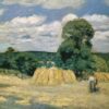 Récolte à Montfoucault - Camille Pissarro - Reproductions de tableaux et peintures haut de gamme