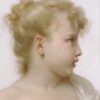 Tête d'une petite fille - William Bouguereau - Reproductions de tableaux et peintures haut de gamme