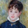 Tête d'une jeune femme (Jeanne Samary) - Pierre-Auguste Renoir - Reproductions de tableaux et peintures haut de gamme