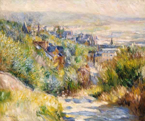 The Heights of Trouville - Pierre-Auguste Renoir