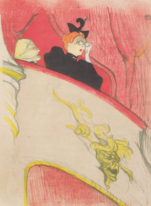 La Loge au masque d'or - Toulouse Lautrec - Reproductions de tableaux et peintures haut de gamme