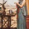 Son cadeau d'anniversaire - John William Godward - Reproductions de tableaux et peintures haut de gamme