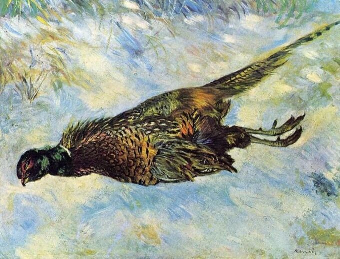 Dead Pheasant in the Snow - Pierre-Auguste Renoir Oil Painting Reproduction