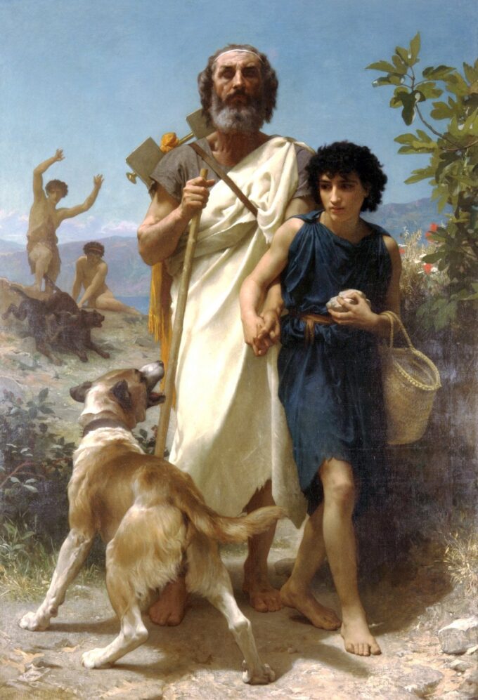 Homer and His Guide - William Bouguereau