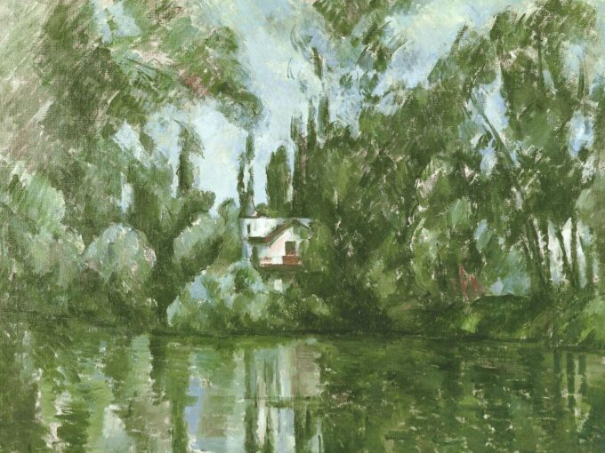 House on the Banks of the Marne River – Paul Cézanne Oil Painting Reproduction