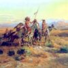 Les Scouts - Charles Marion Russell - Reproductions de tableaux et peintures haut de gamme