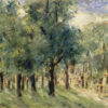 Route dans le jardin animalier avec des passants - Max Liebermann - Reproductions de tableaux et peintures haut de gamme