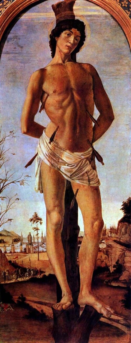 Saint Sebastian - Sandro Botticelli - Reproductions de tableaux et peintures haut de gamme