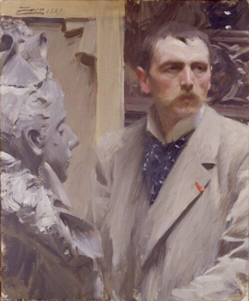 Autoportrait, 1889 - Anders Zorn - Reproductions de tableaux et peintures haut de gamme