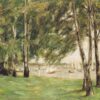 Bouleaux au bord du lac quand vers l'est - Max Liebermann - Reproductions de tableaux et peintures haut de gamme