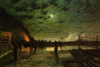 En péril - John atkinson grimshaw - Reproductions de tableaux et peintures haut de gamme